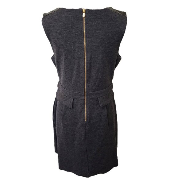 Marc by Marc Jacobs Gray Wool/Cotton Blend Plum Kitten Melange Dress Size M - Picture 5 of 11